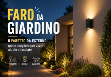 Immagine di Faro da giardino o faretto da esterno: quale scegliere per vialetti, aiuole e facciate